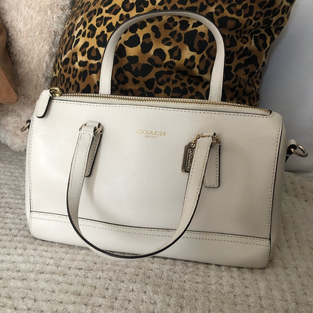 ✨🤍NWOT COACH SAFFIANO LEATHER MINI SATCHEL CROSSBODY BAG🤍✨